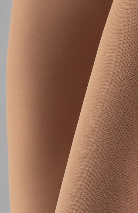 Klassische luxus Feinstrumpfhose ohne Verstärkung mit hoher Spitzentaille Collanteria Lima beige